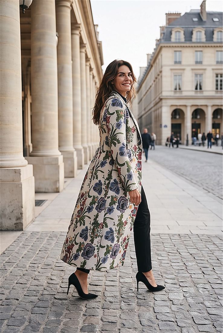 Manteau long Jardín de Invierno — Comptoir Latino