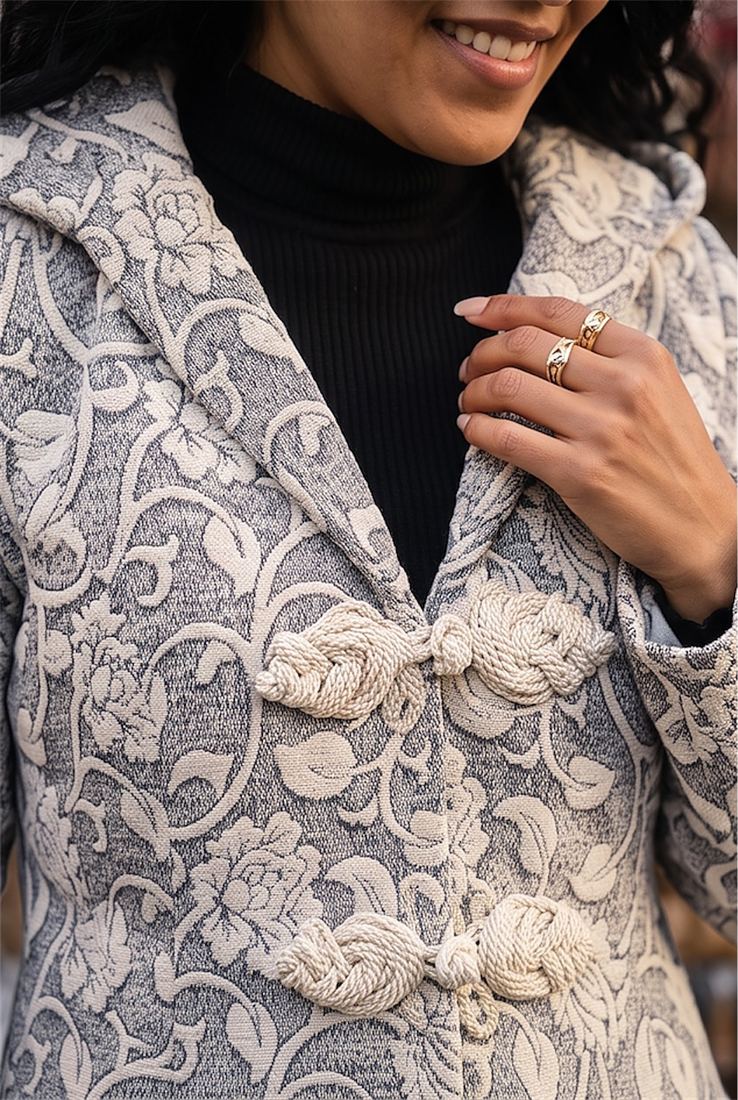 Arabesco Café — Coton jacquard