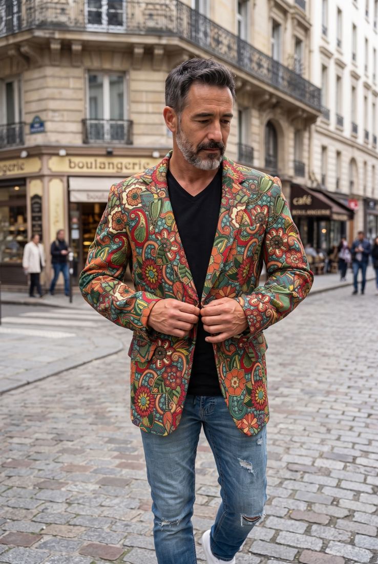 Mosaico Floral — Tissu gobelin
