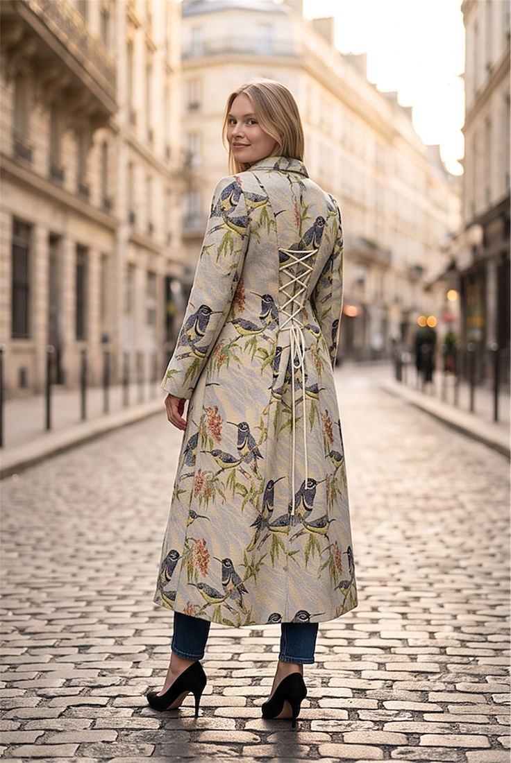 Manteau long Vuelo de Colibrí — Comptoir Latino